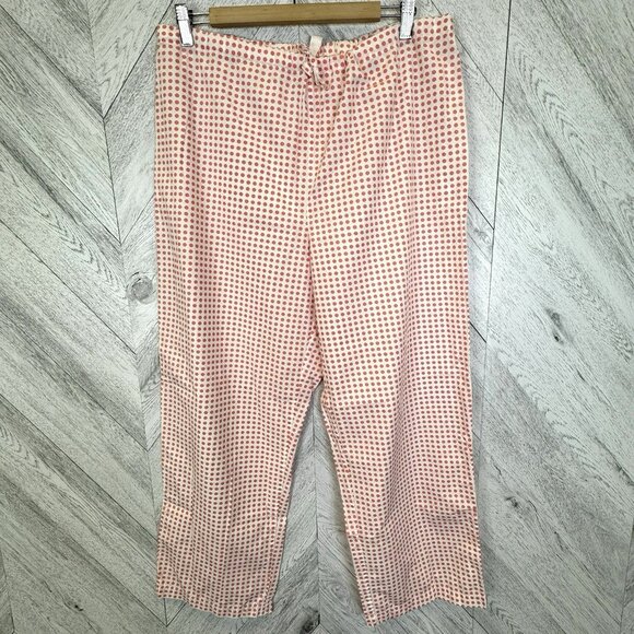 Brooks Brothers Pajama Set Womens Size Large Popover 2 Piece Polka Dot Cotton - Picture 3 of 7